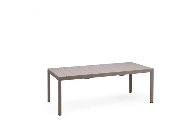 Стол пластиковый раздвижной Rio, 210-280х100 см, коричневый