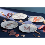 Набор из четырех тарелок aquarium из коллекции sea treasures, D21,5 см