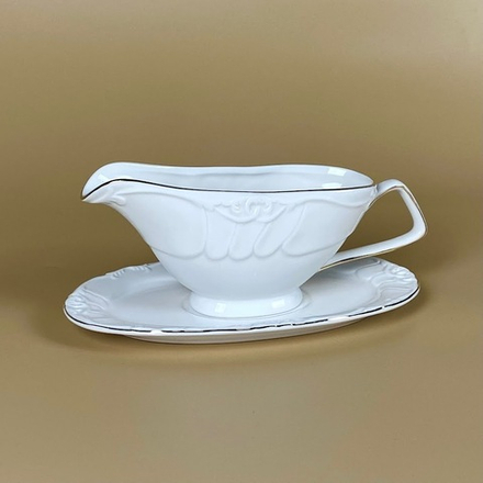Lenardi 109-264 Соусник с блюдцем КРОКУС ЗОЛОТО в под.уп.(х12)Фарфор