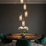 Citilux RONIN CL326015 Подвесной каскадный хрустальный светильник