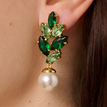 Серьги Dyrberg Kern BALETE SG GREEN_WHITE PEARL 470027