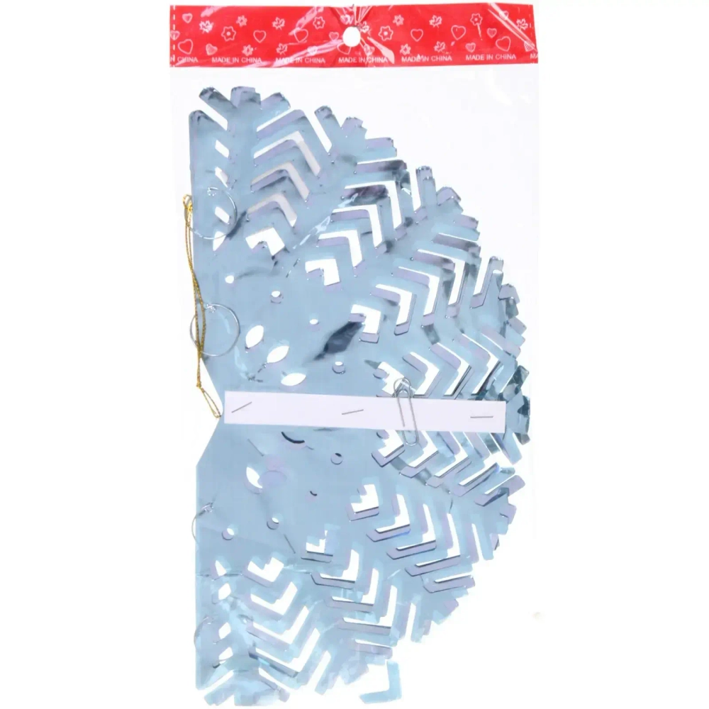 Украшение фольгированное «Снежный шар» d-30 см, Голубой