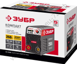 ЗУБР ММА, 250 А, КОМПАКТ, сварочный аппарат инверторный, макс. электрод Ø 6.0 мм (СА-250К)