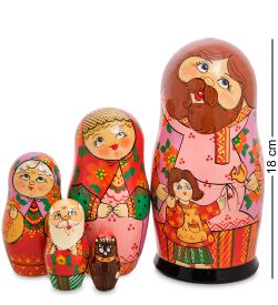 Народные промыслы МР-20/20-A Матрешка 5м «Веселая семейка бол» СП