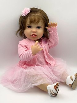 Кукла Реборн виниловая 55см в пакете (FA-827)