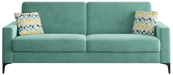 Диван-кровать Модель 047, Ультра Минт, Геометрия 69, велюр, прямой, книжка, венге