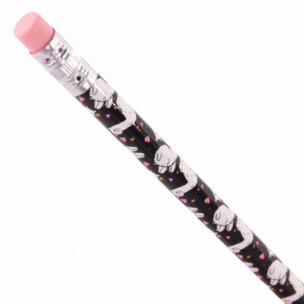 Карандаш чернографитный ЮНЛАНДИЯ "ЛАМЫ", 1 шт., HB, с ластиком, корпус ассорти, 181773