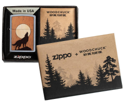 Зажигалка WOODCHUCK USA Howling Wolf ZIPPO 49043