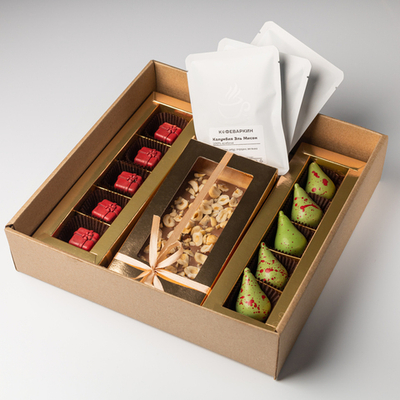 Подарочный набор Кофе-Шоколад-Конфеты