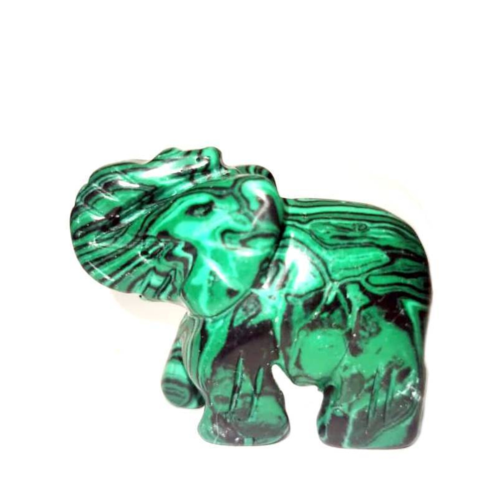 Слон малахит(имитация) асс.