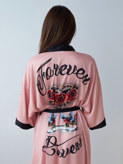 Халат женский шелковый FOREVER