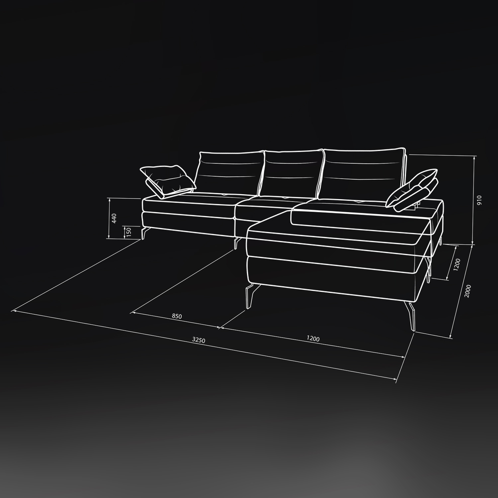 Угловой диван "Монреаль" PREMIUM SOFA