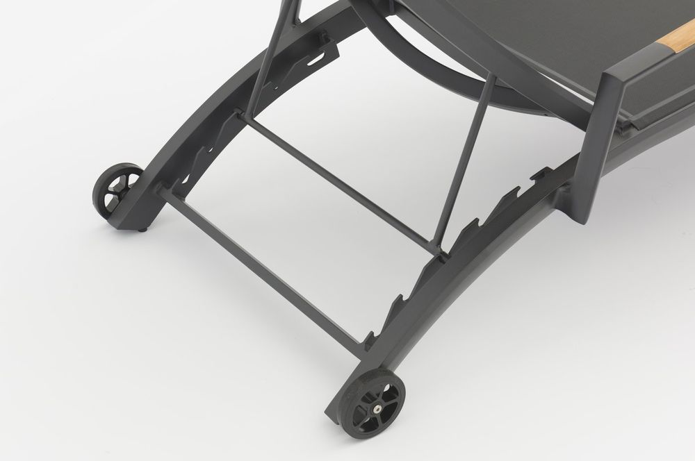 Andy, лежак антрацит, алюминий