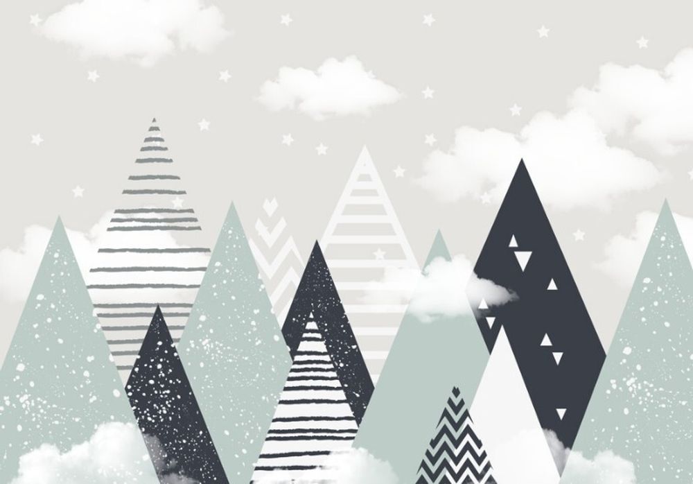 Комплект фотообои и три фона