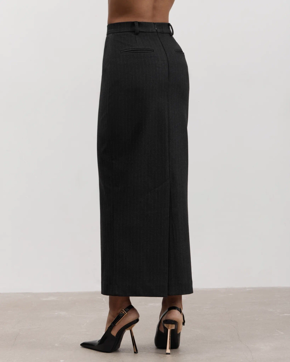 Юбка макси в полоску