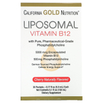 California Gold Nutrition, Липосомальный витамин B12, 30 пакетиков по 5 мл (0,17 жидк. унции)