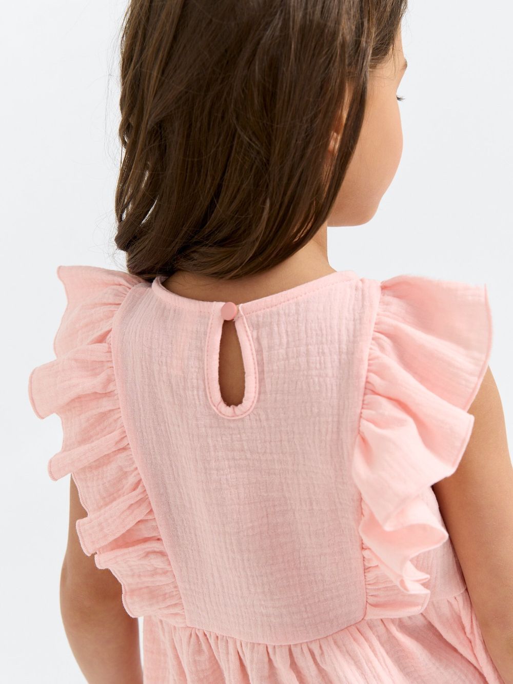 Платье муслиновое "Пудра"