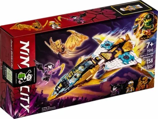 Конструктор Ninja "Самолет Золотого Дракона Зейна", 293 дет.