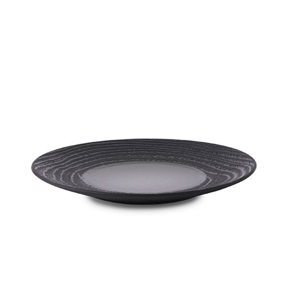 Тарелка «Арборесценс» мелкая;керамика;D=215,H=25мм; (Цвет: темно-серый)