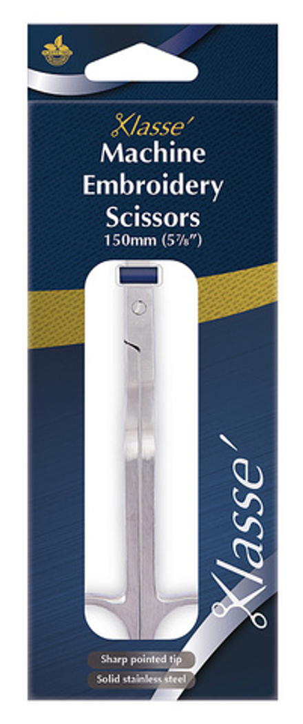 Ножницы для машинного вышивания с изогнутыми ручками, 15 см, цвет серебряный (10702070/220224/307959