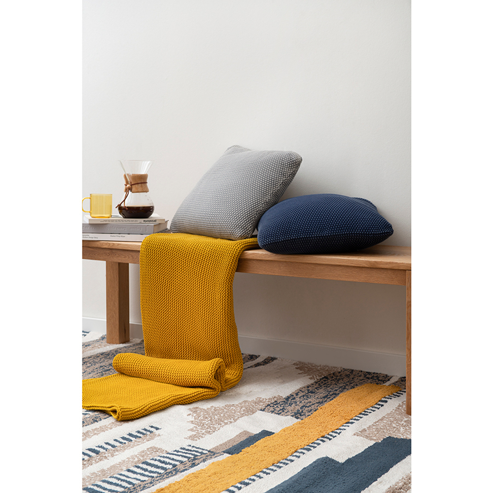 Подушка декоративная из стираного хлопка серого цвета из коллекции essential, 45х45 см