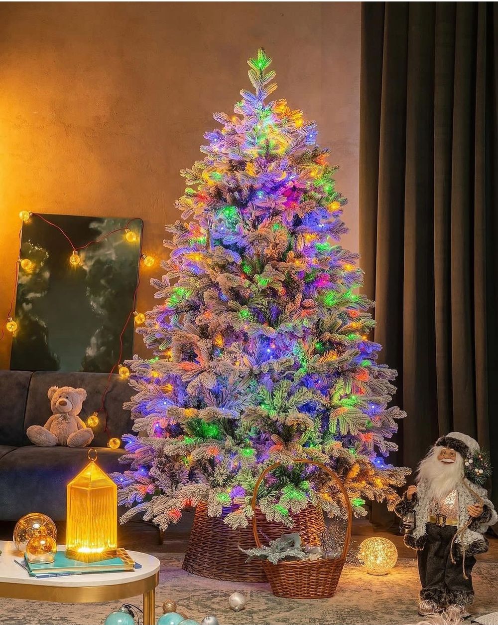 Заснеженная елка «Аляска» (Литая+пвх) 180 см / 1.8 м