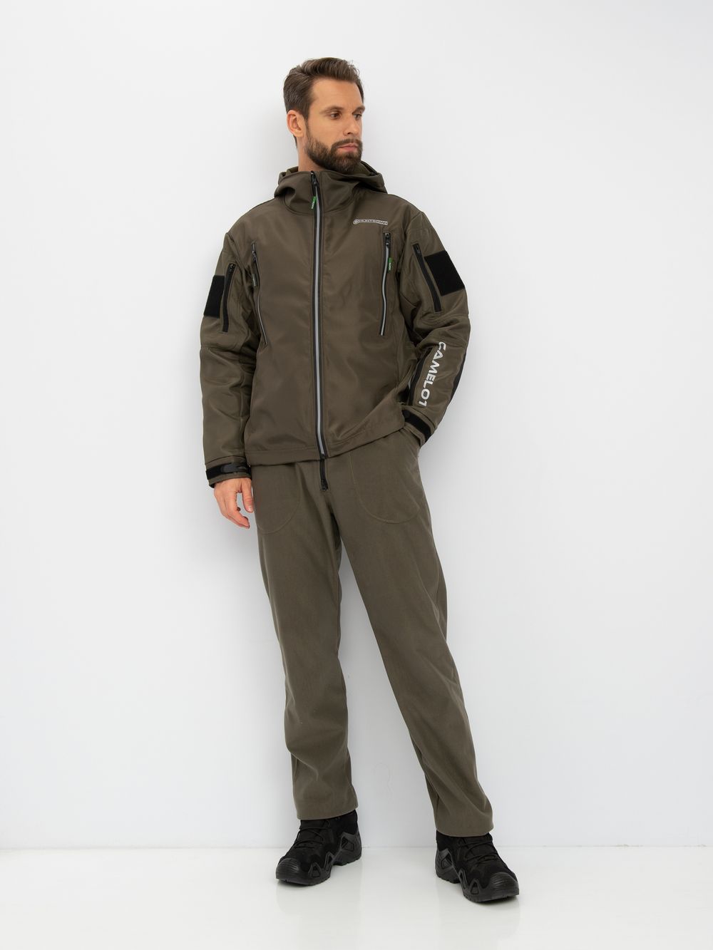 Куртка демисезонная Камелот ткань Softshell цвет Хаки