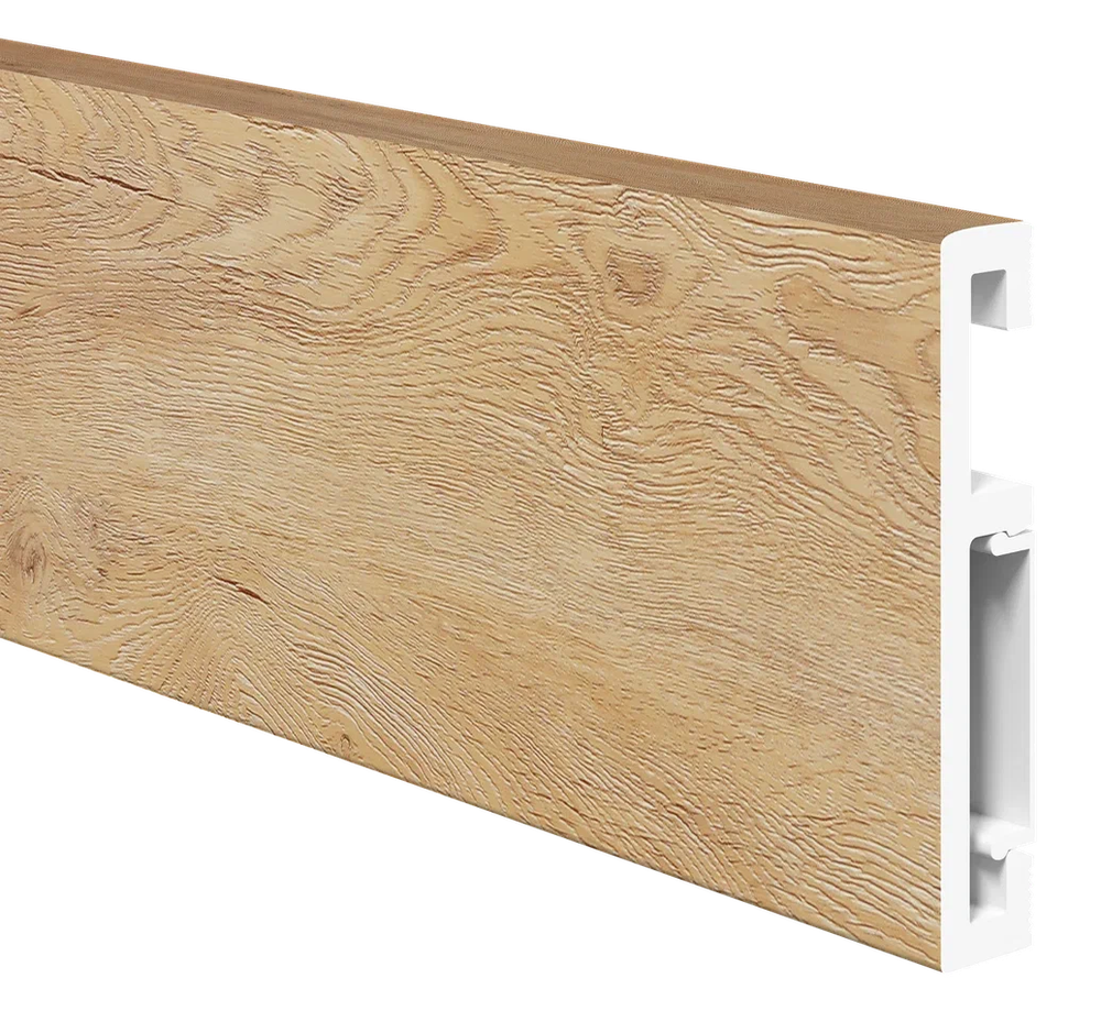 Напольный плинтус ПВХ Foresta Grace Дуб Монтара FG 006 2000х70х13 мм