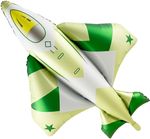 Шар (41''/104 см) Фигура, Военный самолет, Камуфляж, Сатин, 1 шт. в уп.