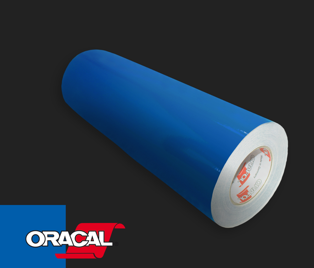 Пленка оракал "ORACAL", Глянцевый, Голубой (053), 1*1 м