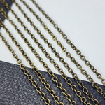 Цепочка, бижутерный сплав, 2.5×2×0.45мм, овальное паяное звено