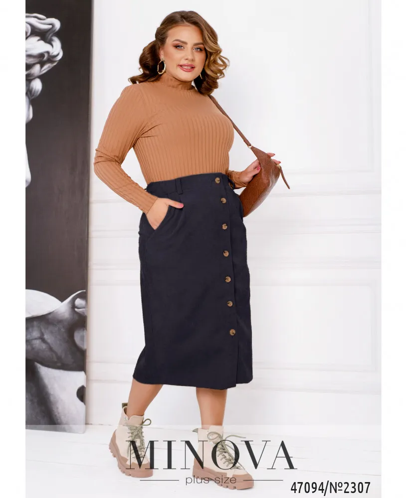 Юбка 2307-темно-синий Minova