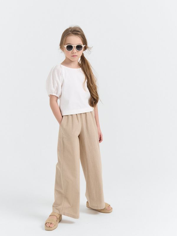 Брюки палаццо хлопковые 