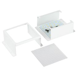 Светильник светодиодный ЭРА DVO21-06-P-4K80-5 6Вт 4000K 570Лм Домино белый грильято 100х100 Призма