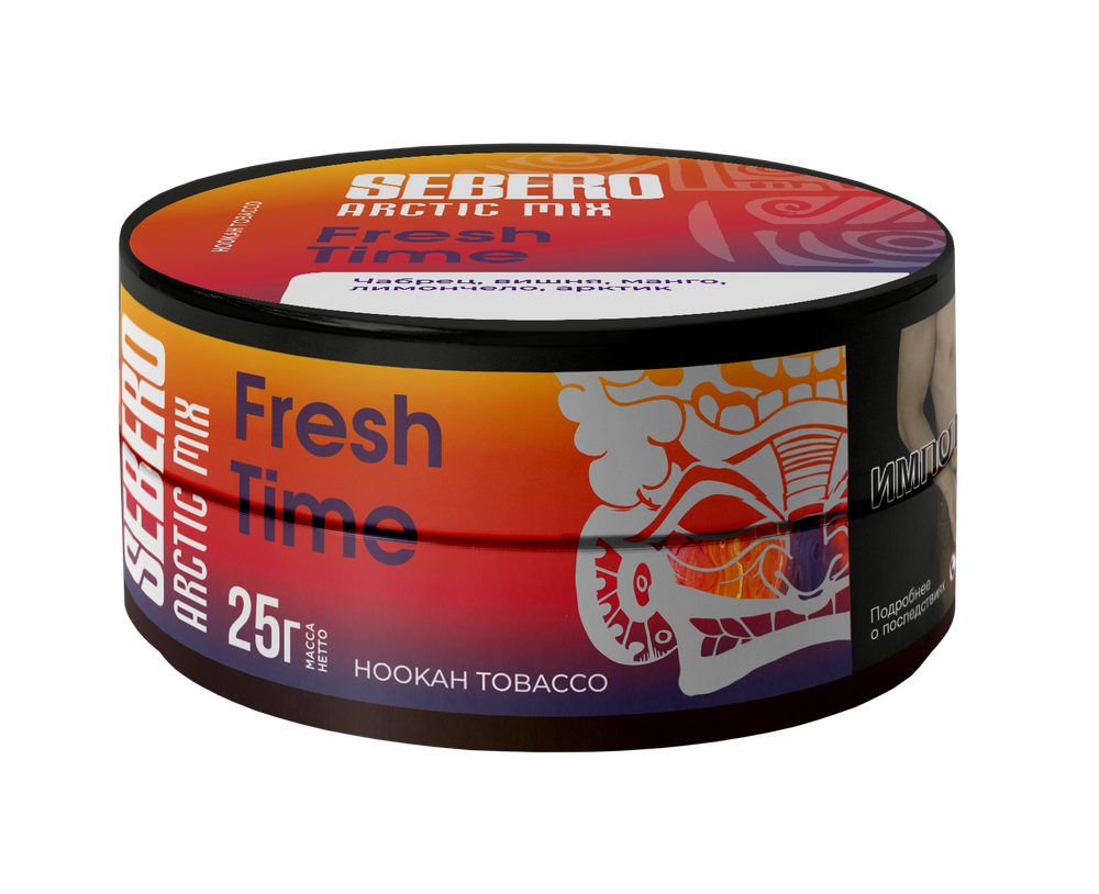 М. Табак для кальяна Sebero Arctic mix Fresh Time (Чабрец, вишня, манго, лимон, арктик) 25гр