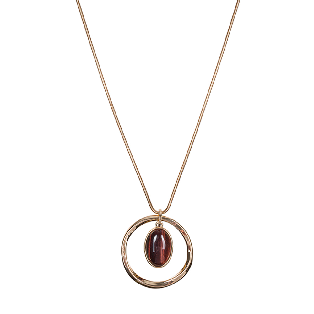 Колье Fiore Luna COFFE AGATE LN5146 BR/G