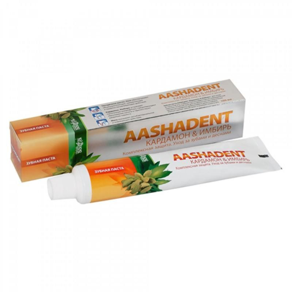 Зубная паста кардамон имбирь AashaDent