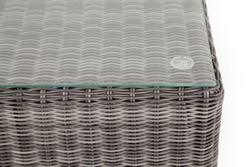 "Лунго" журнальный столик плетеный, цвет графит