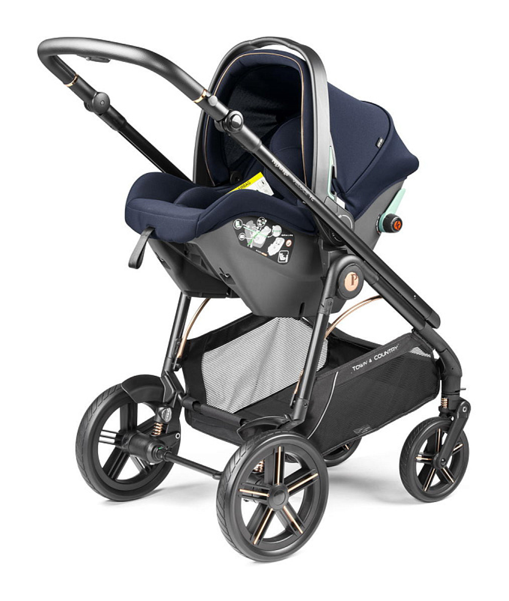 Коляска Peg Perego Veloce TC New Belvedere SLK 3 в 1 Blue Shine