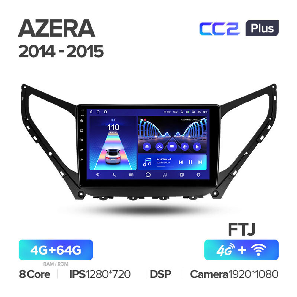 Teyes CC2 Plus 9" для Hyundai Azera 2014-2015