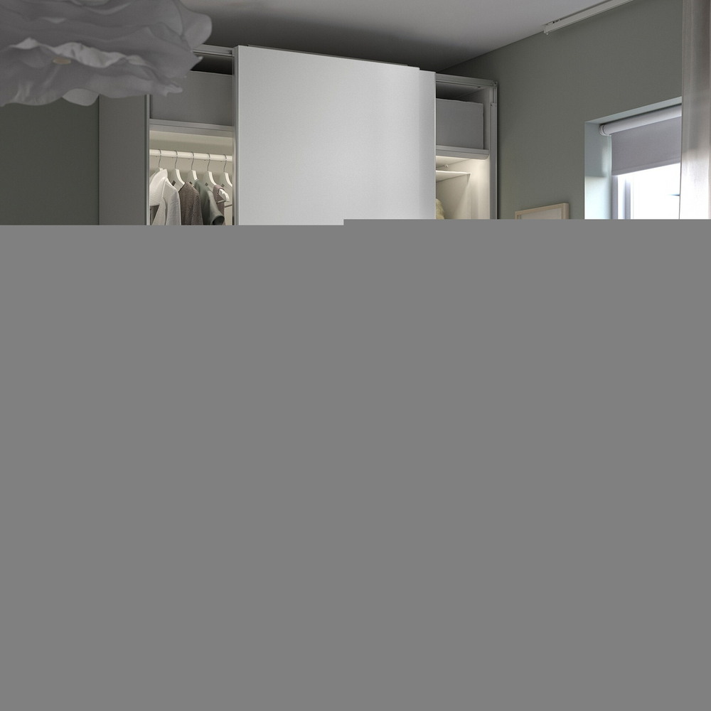 Шкаф-купе PAX HASVIC IKEA комбинация с 2 полками (белый)  150*50*260