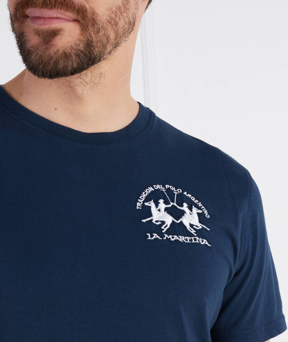 Футболка La Martina - темно-синий(VMR009 JS206)