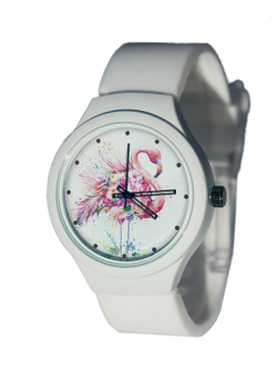 Часы наручные Фламинго № 1 белые
