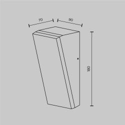 Уличный архитектурный светодиодный светильник Maytoni   O436WL-L10GF3K1