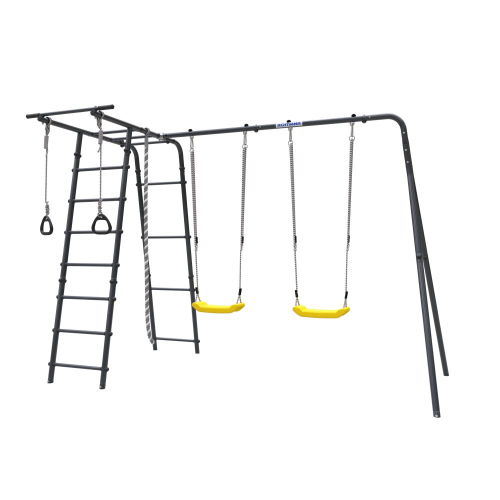 ROMANA Полянка Плюс 2 (антрацит) (с пластиковыми качелями)