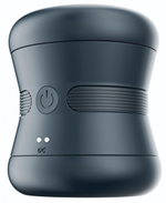 Сквозной мастурбатор в колбе с вибрацией (Цвет: синий)