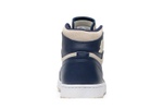 Кроссовки Jordan Air Jordan 1 Retro Premium Midnight Navy Light Cream (Женская размерная сетка)
