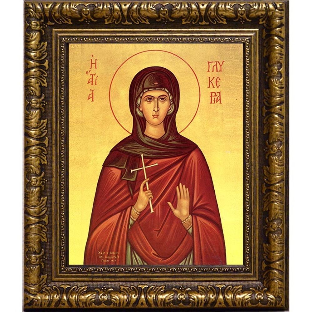 Гликерия Гераклейская, Ираклийская дева мученица. Икона на холсте.