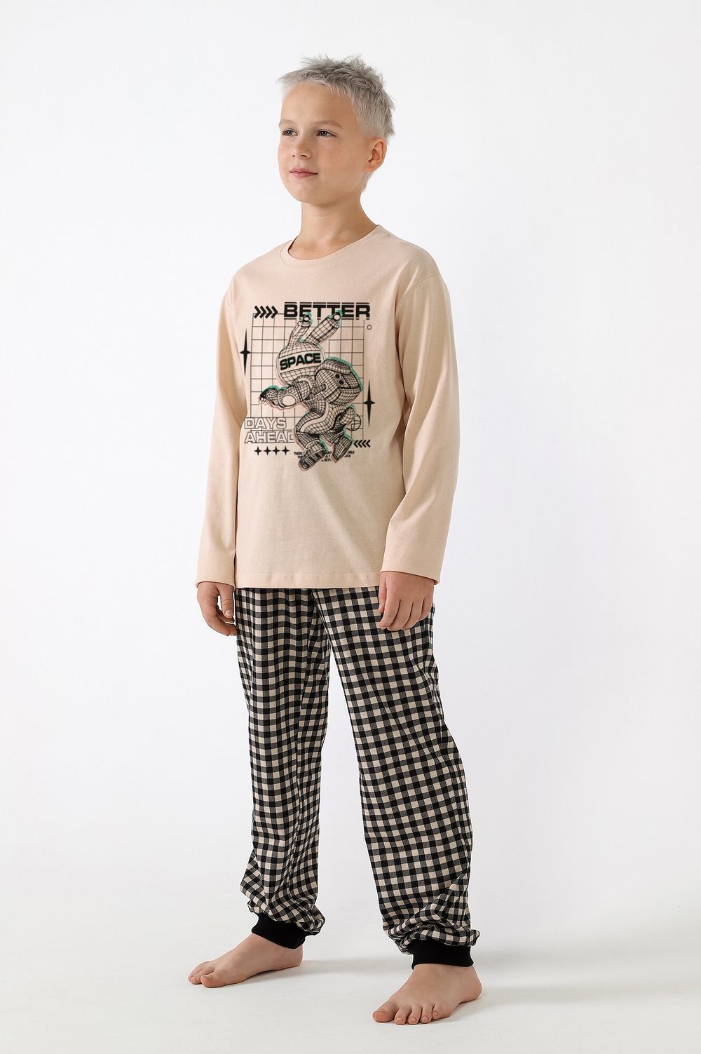 Пижама для мальчика Отдых-1 Виотекс БЕЖЕВЫЙ
