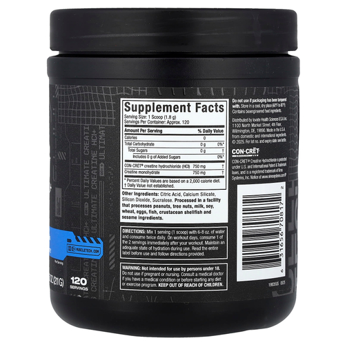 MuscleTech, Cell Tech™, гидрохлорид креатина+, с нейтральным вкусом, 211 г (7,45 унции)